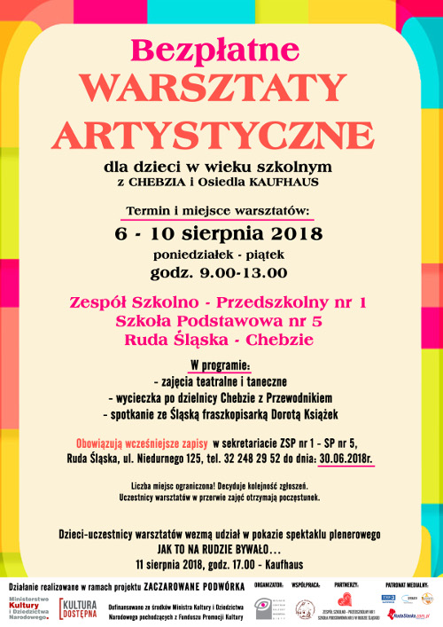 Zaczarowane warsztaty plakat 20160626 kk